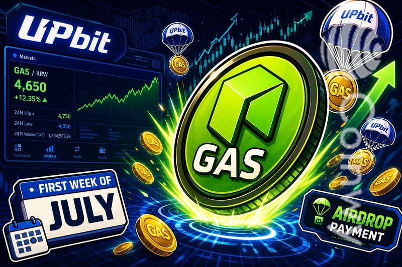 Upbit پرداخت GAS Airdrop را برای هفته اول ژوئیه اعلام کرد
