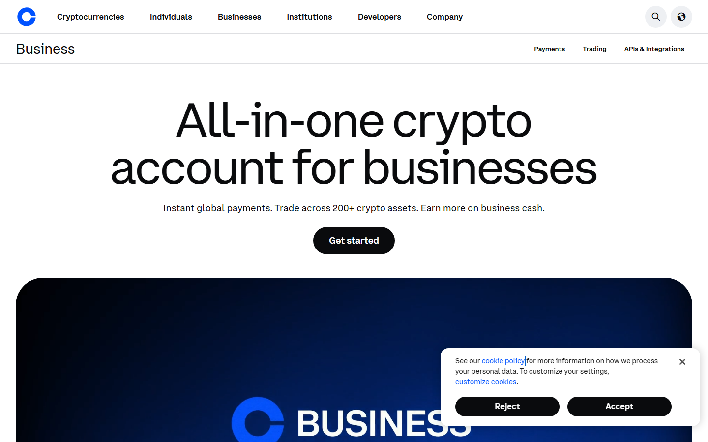 Coinbase Commerce homepage July 2026