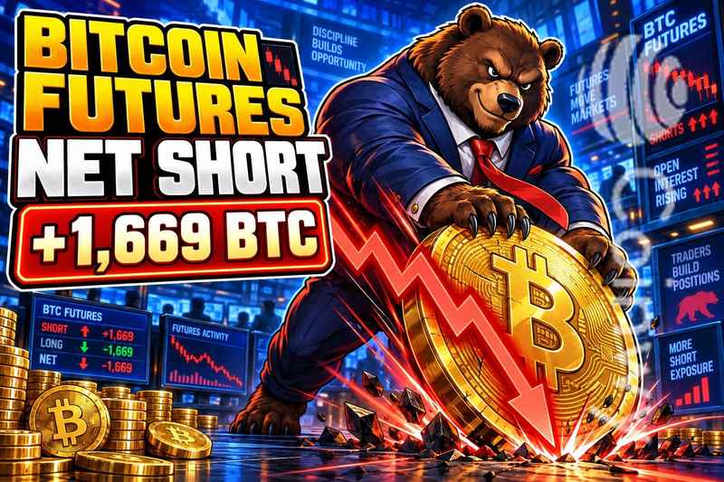 Bitcoin Futures: Funds Add Roughly 1,669 BTC to Net Short