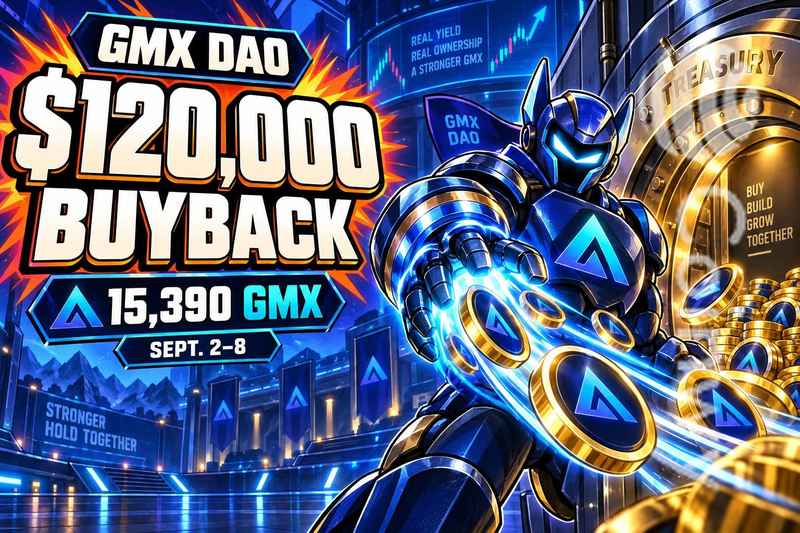 GMX DAO Reports $120,000 Buyback of 15,390 GMX, Sept. 2–8