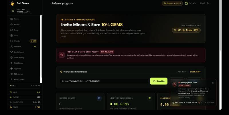 Bullshot Referral Portal